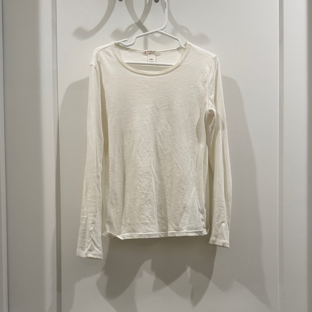 Crewcuts Ivory Long Sleeve Tee
